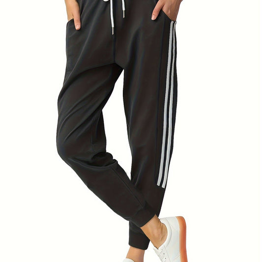 Ivyshape | Women's Polyester Sweatpants with Drawstring and Pockets