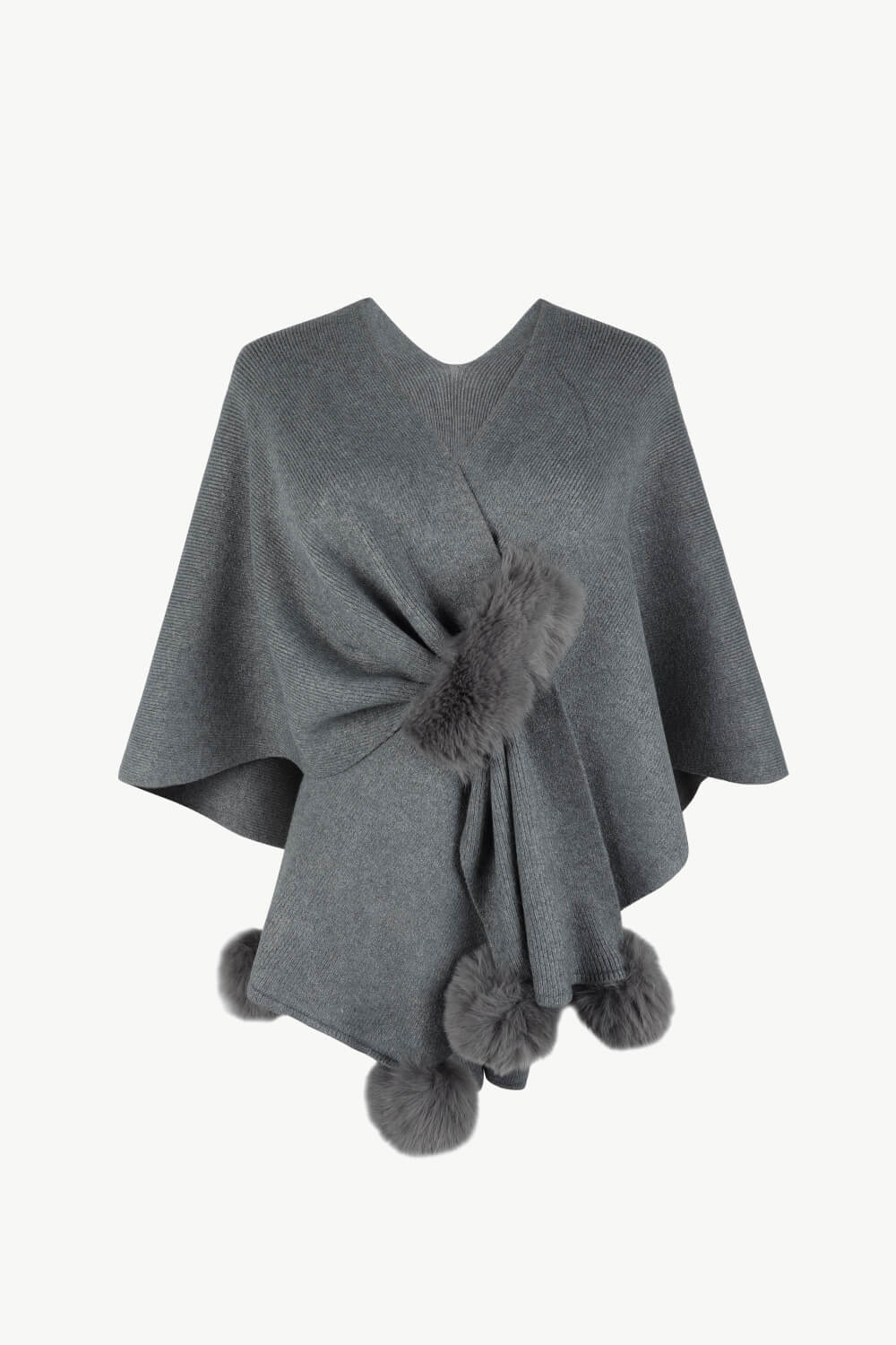 Ivyshape | Woolen Women's Poncho Sasha