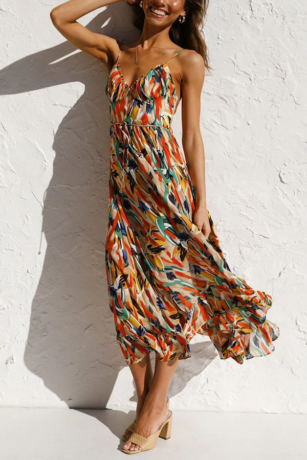 Ivyshape | Multi-Colored Midi Dress