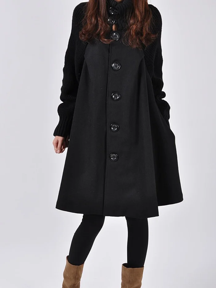 Ivyshape | Longer Coat In Plus Size