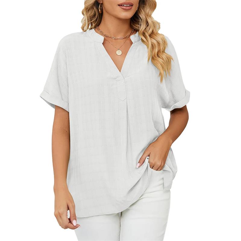 Ivyshape | Women's Classy Blouse V-Neck