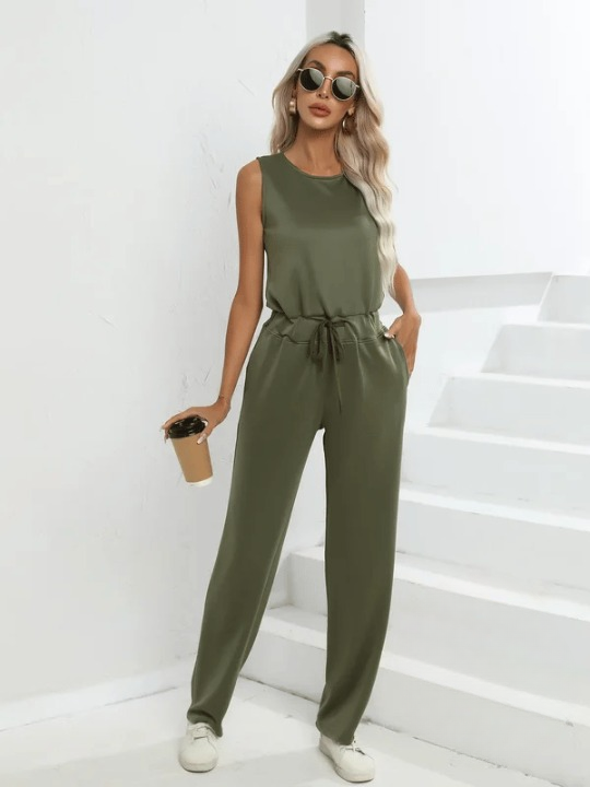 Ivyshape | Women's Casual Jumpsuit Sleeveless