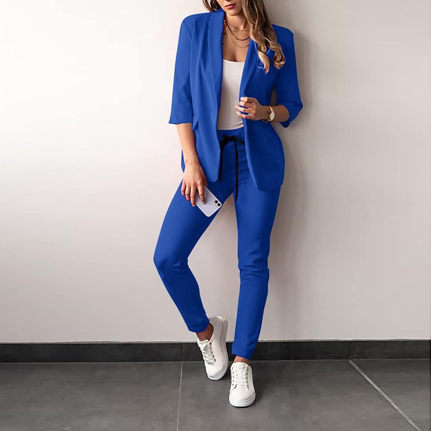 Ivyshape | 2-piece women's suit Stylish blazer and trousers for women