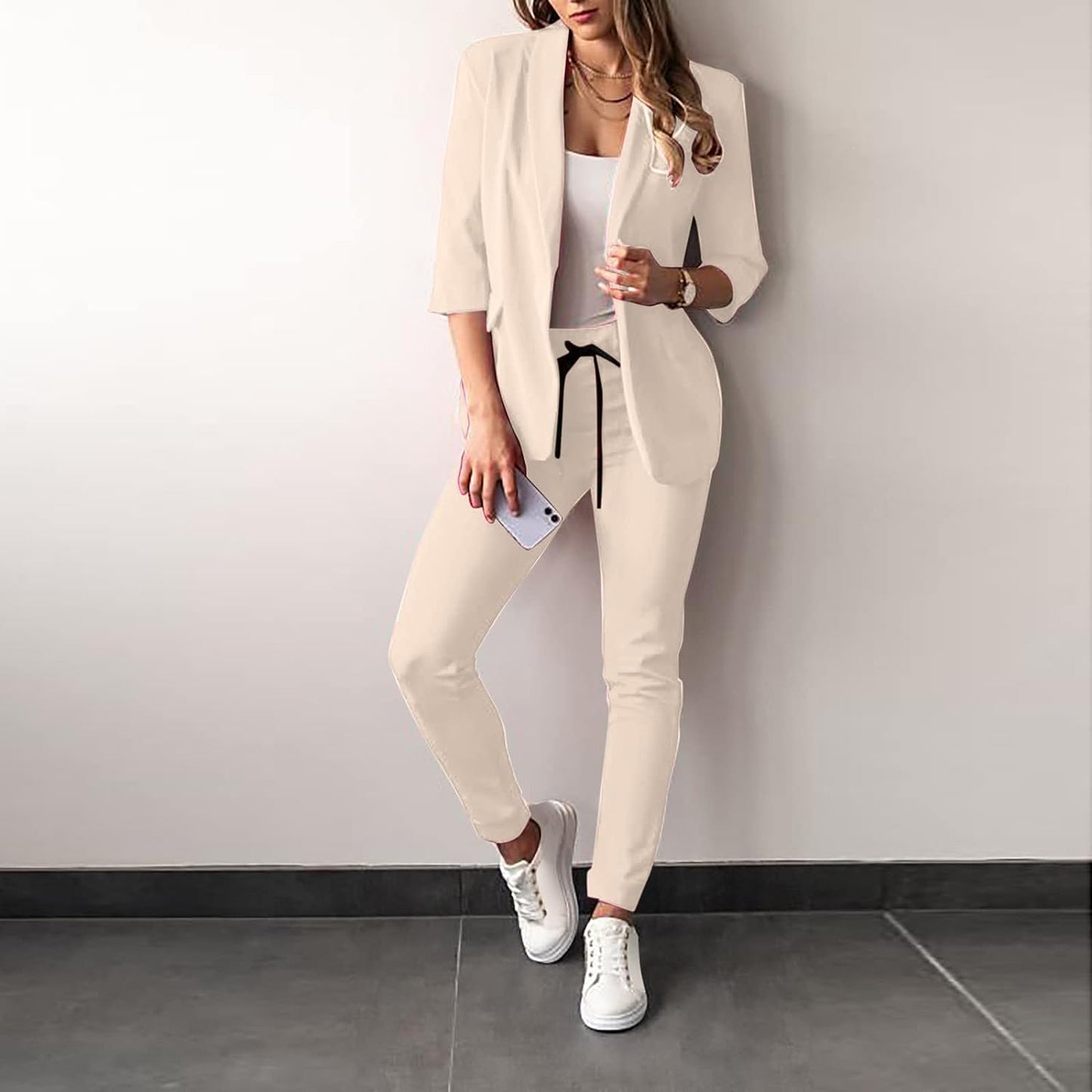 Ivyshape | 2-piece women's suit Stylish blazer and trousers for women
