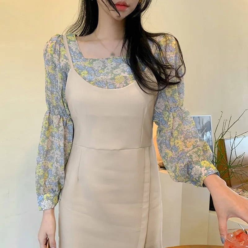 Sweet Floral Print Blouse for Women