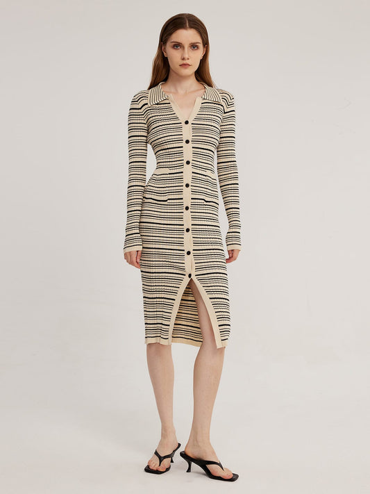 Summer Striped Knitted Dress for Women | Perfect for Casual Days