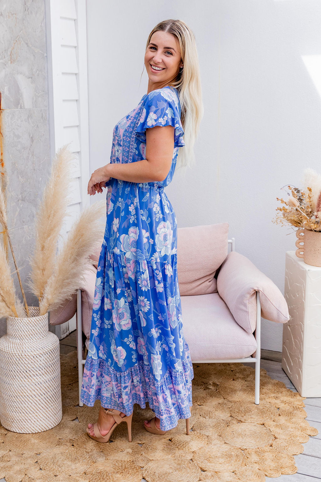 Cora Maxi Dress - Cerulean Dreams