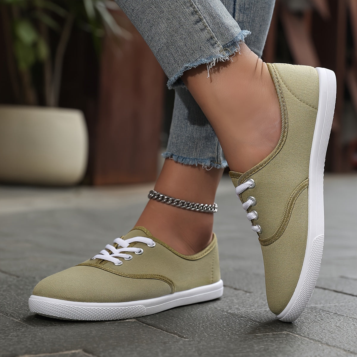 Ivyshape | Women's Chic Canvas Sneakers Lightweight