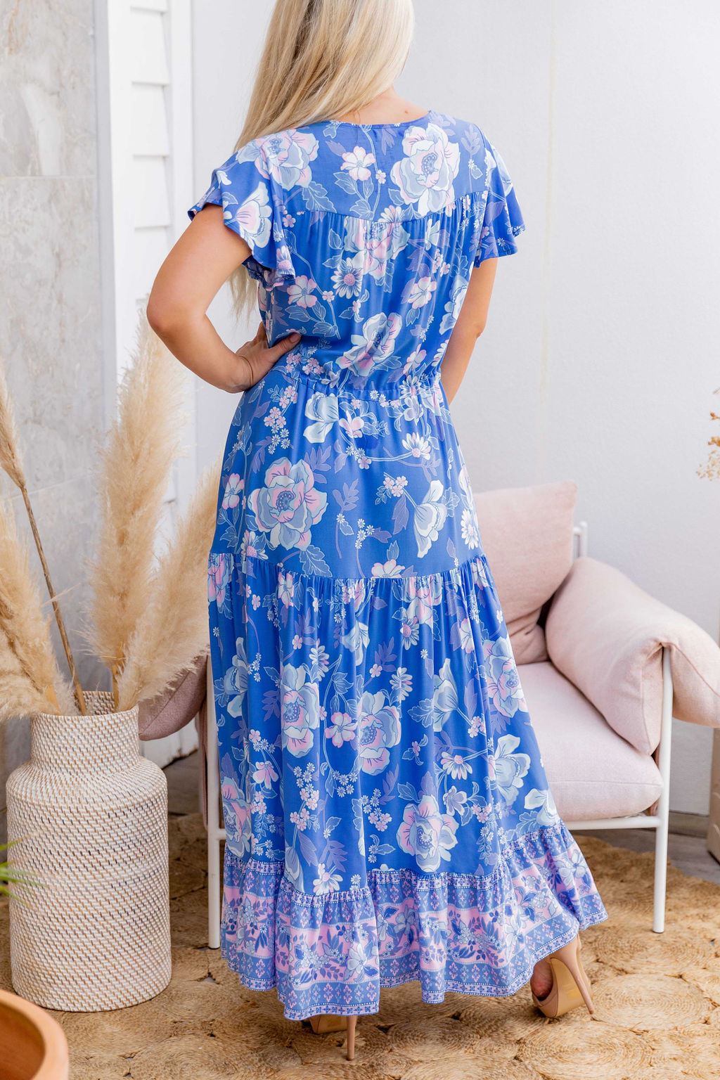 Cora Maxi Dress - Cerulean Dreams