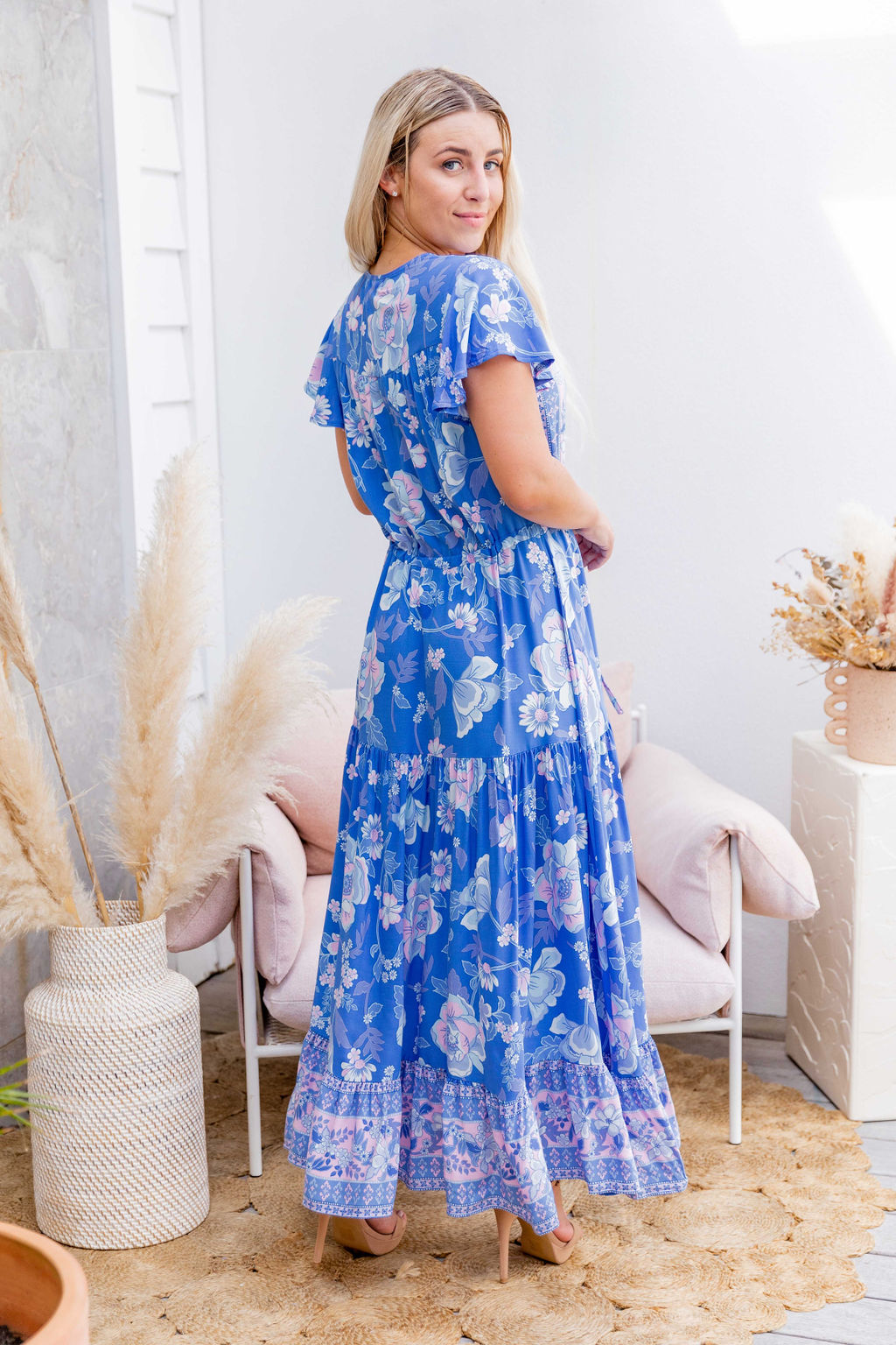 Cora Maxi Dress - Cerulean Dreams