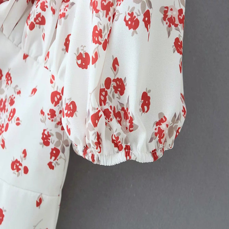 Ivyshape | Sleeve Floral Print Dress