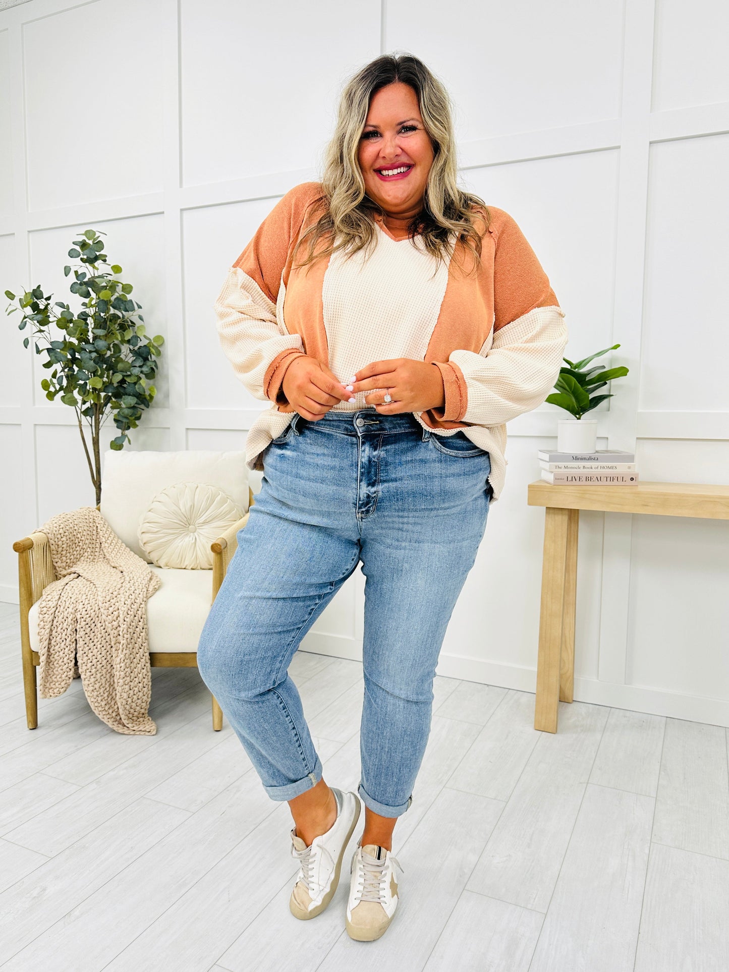 Ivyshape | Mid Rise Plus Size Classic Denim