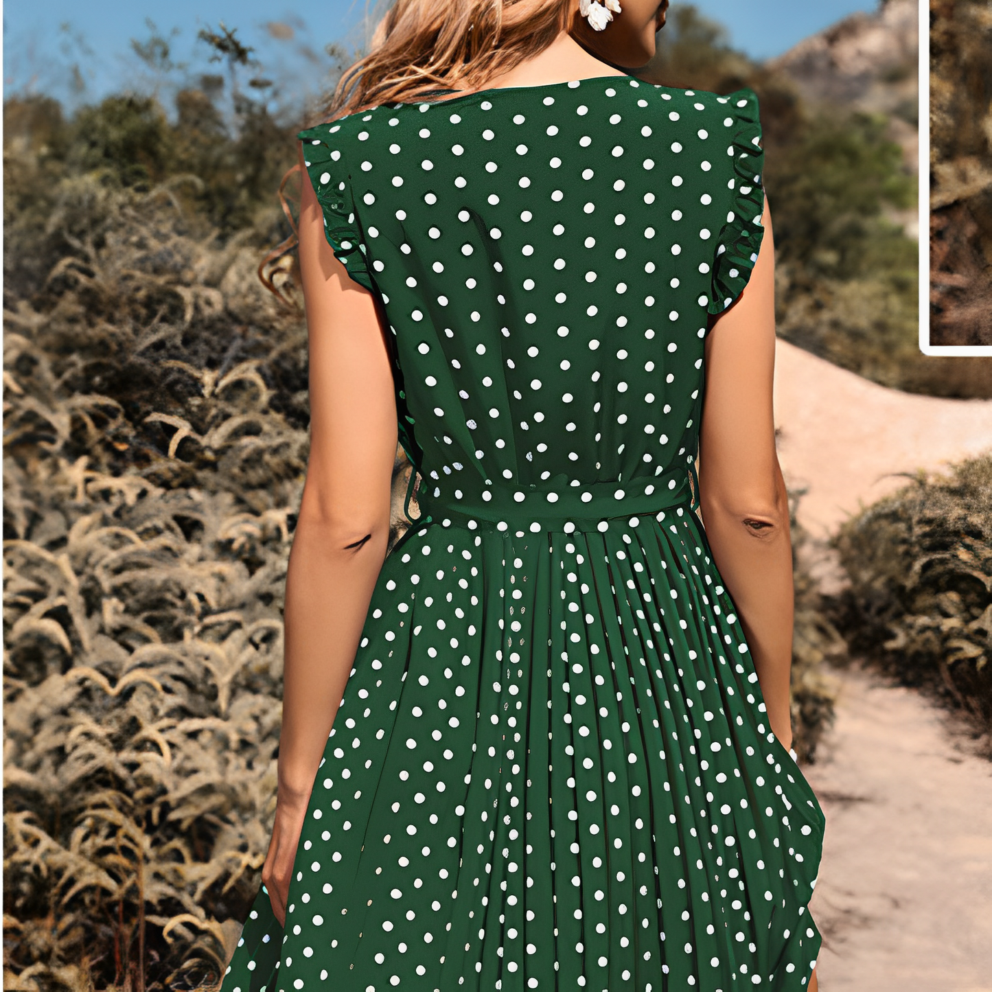 Ivyshape | Women's Chic Summer Dress Polka Dot