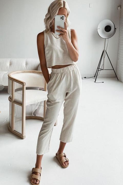 sleeveless two-piece set