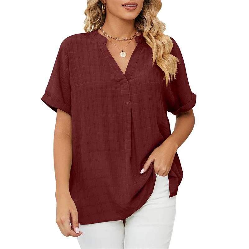 Ivyshape | Women's Classy Blouse V-Neck