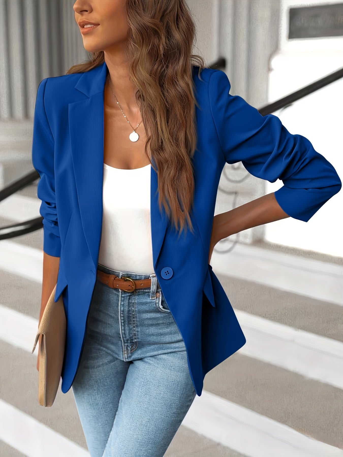 Ivyshape | Elegant Women's Blazer for Business and Fall Look