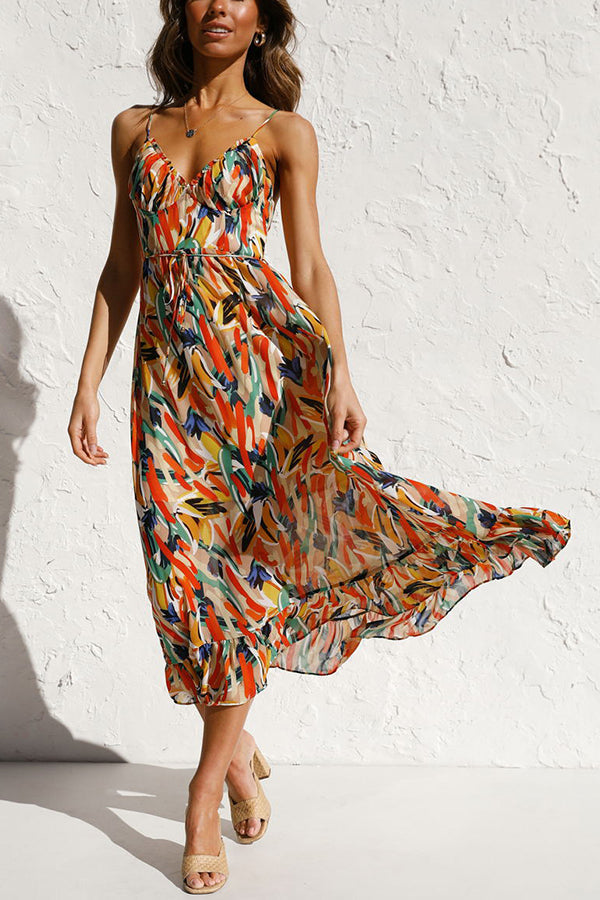 Ivyshape | Multi-Colored Midi Dress