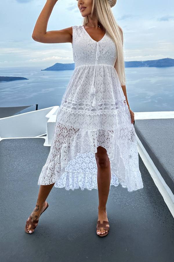 Ivyshape | Lace Fishtail Dress