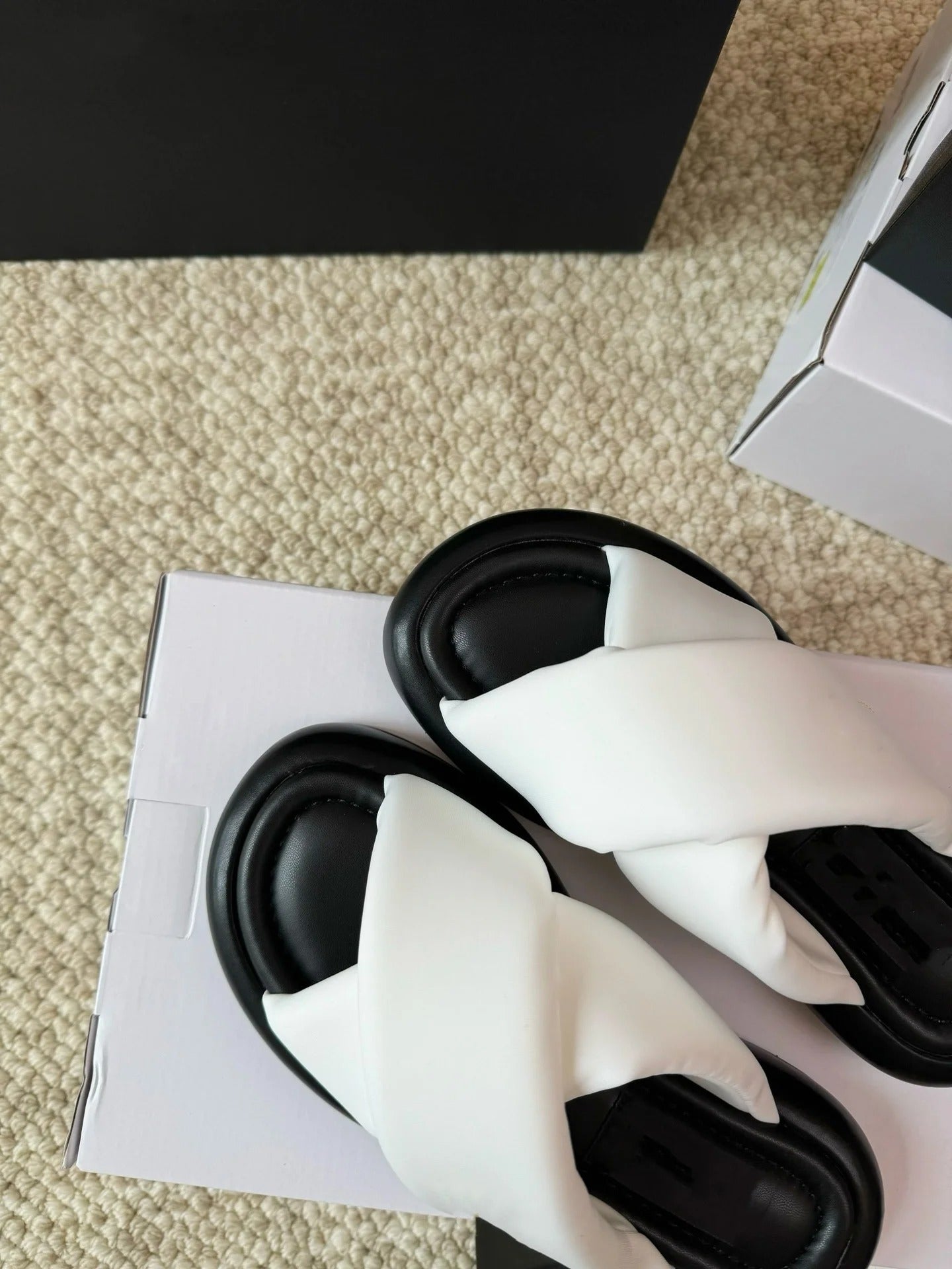 Trendy White Sponge Sandals for Women