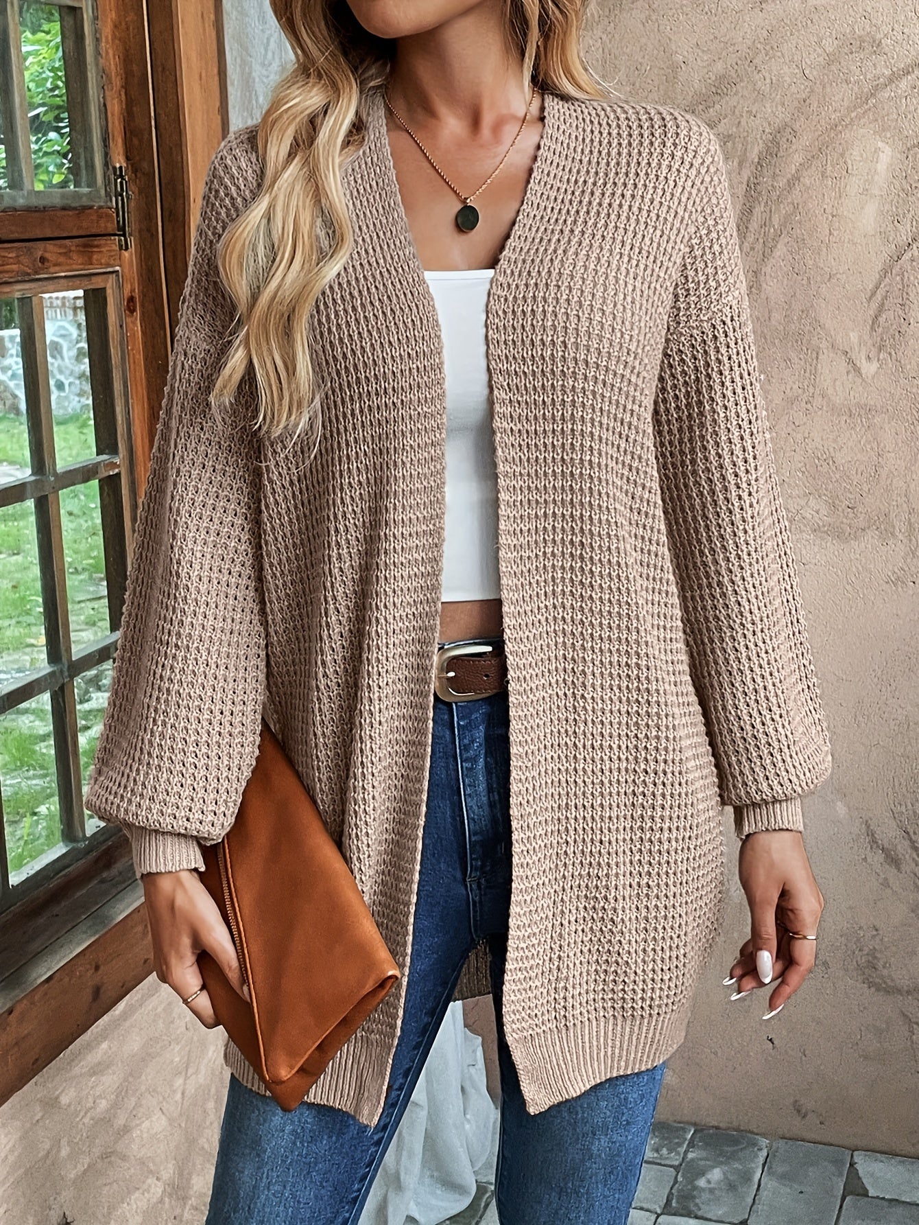 Ivyshape | Wool Knit Cardigan for Women Perfect for Everyday