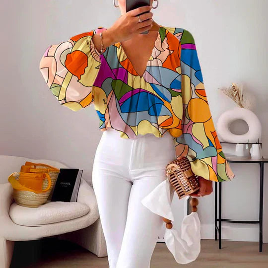 Ivyshape | Multicolored Blouse