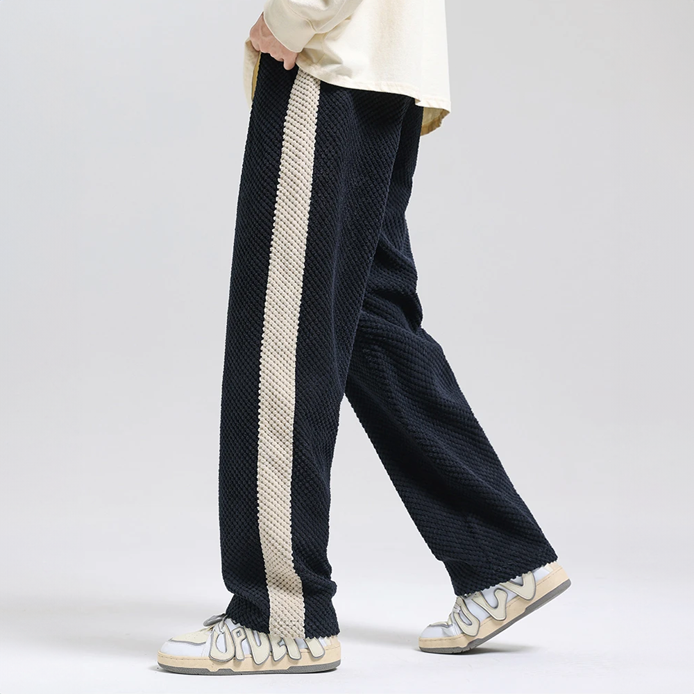 Ivyshape | Straight-Cut Corduroy Joggers