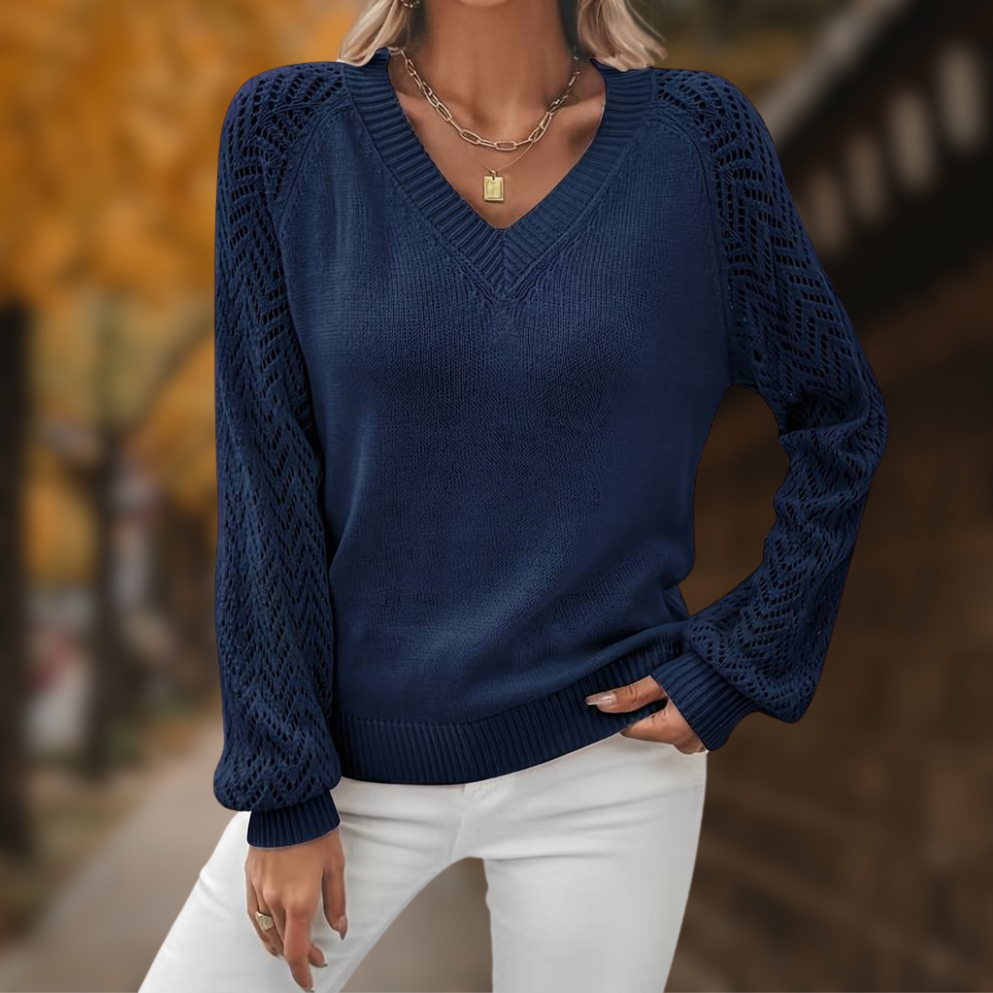 Ivyshape | Casual Stylish V-Neck Sweater