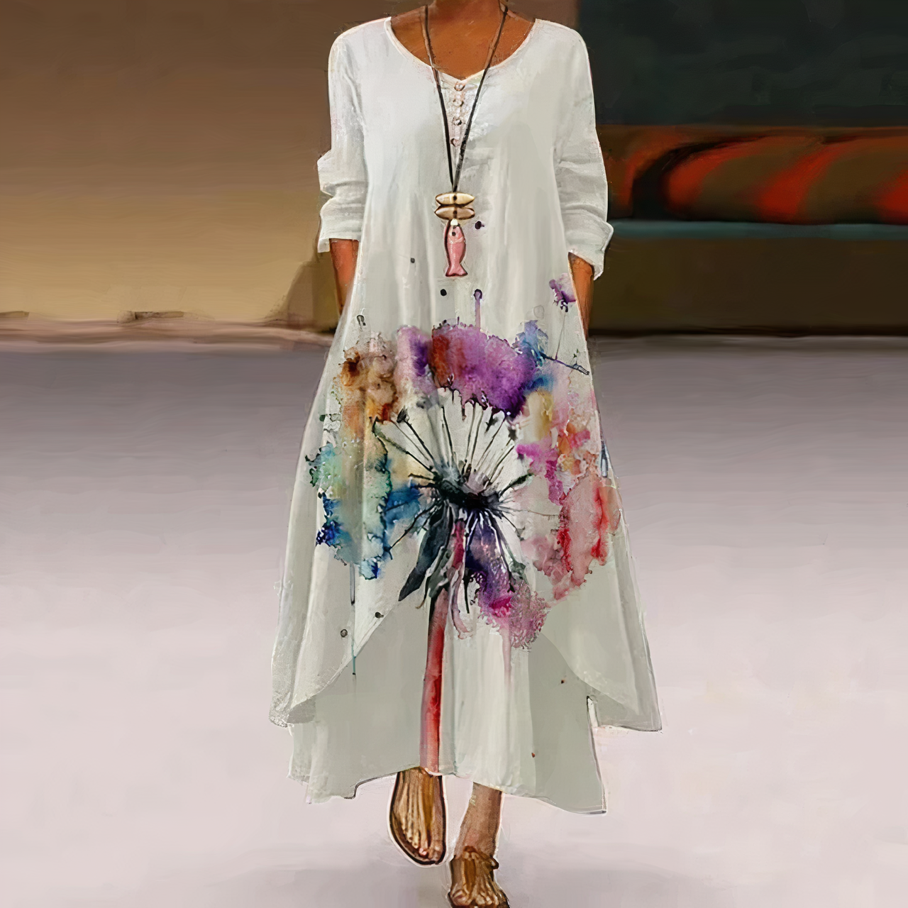 Ivyshape | Elegant Fashion Cotton Dress