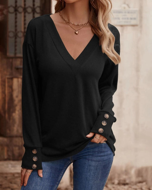 Ivyshape | V-Neck Blouse for Women Natalie