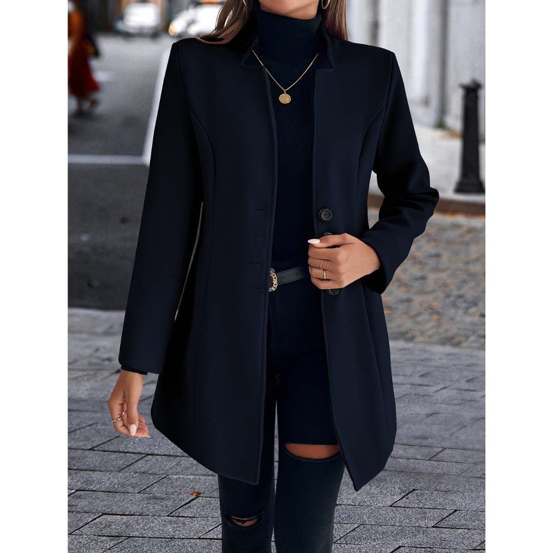 Ivyshape | Women's Short Trench Coat Winter