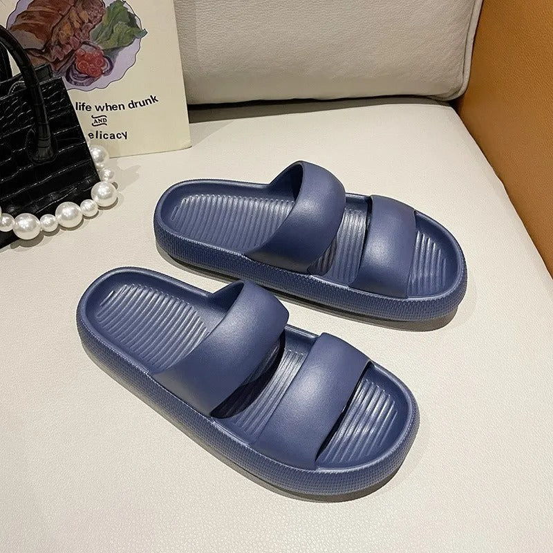 Cozy Anti-Slip Platform Slides for Women