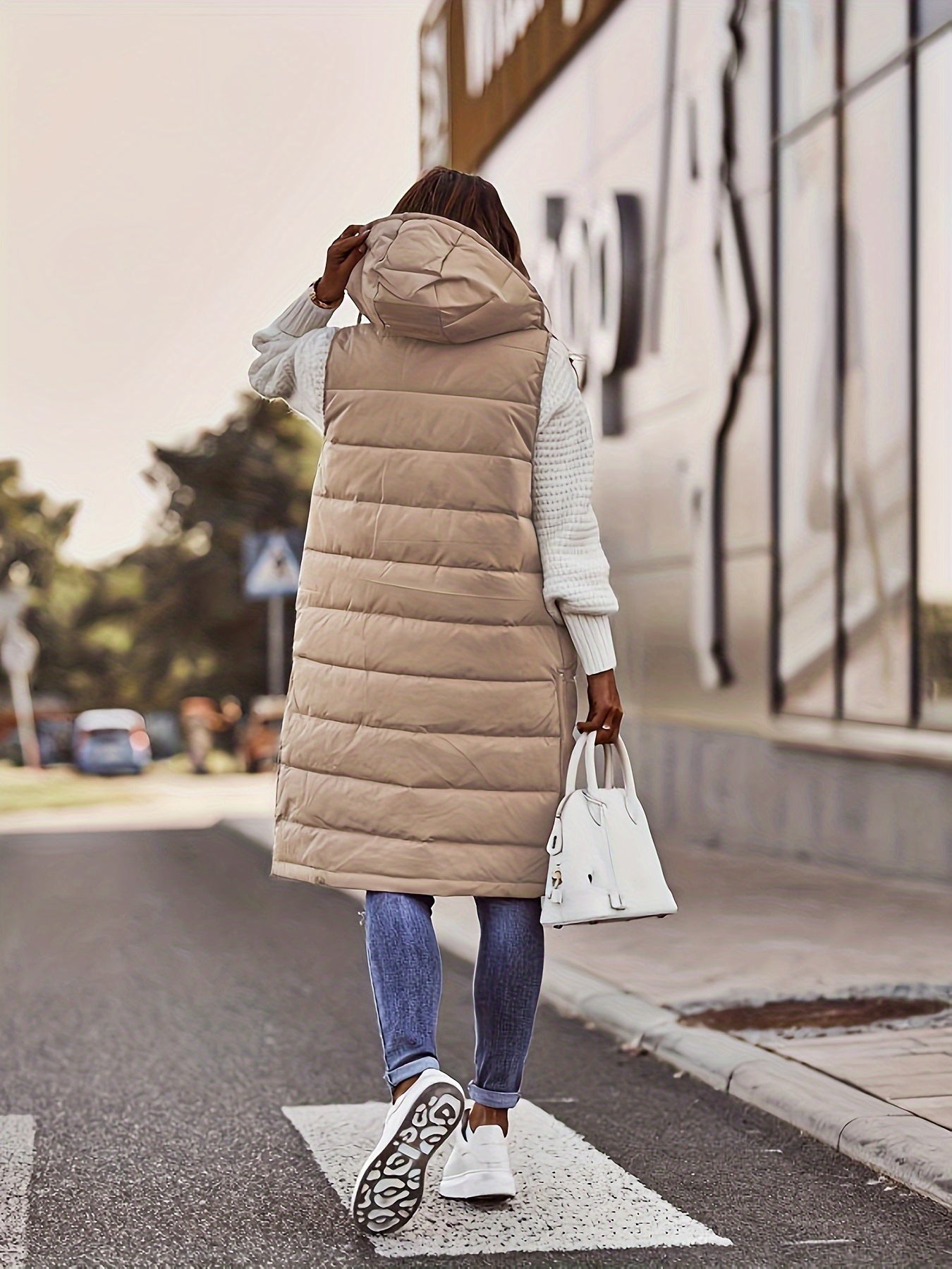 Ivyshape | Chic Long Hooded Vest