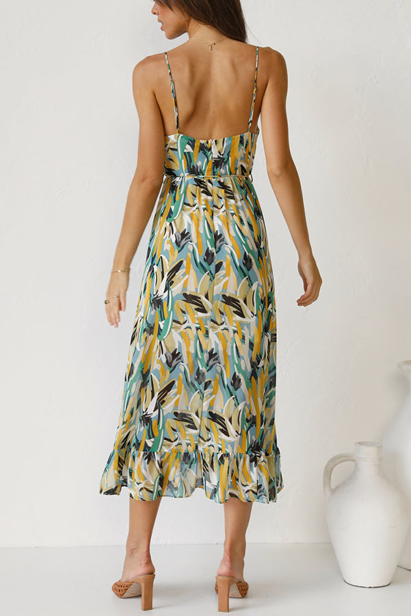 Ivyshape | Multi-Colored Midi Dress