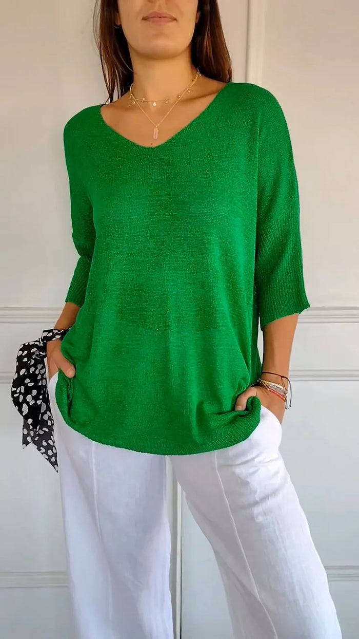 Ivyshape | Versatile V-Neck Top