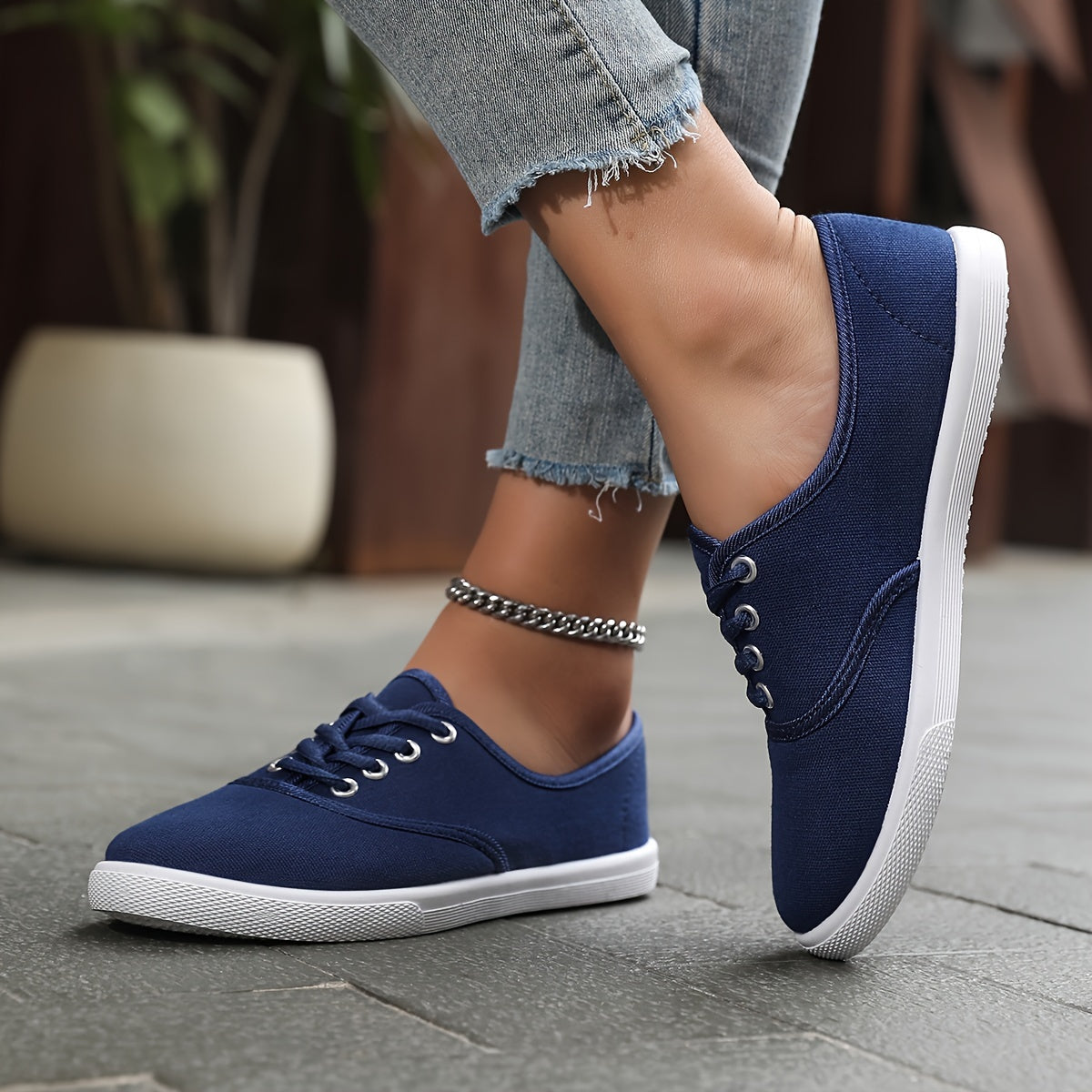 Ivyshape | Women's Chic Canvas Sneakers Lightweight