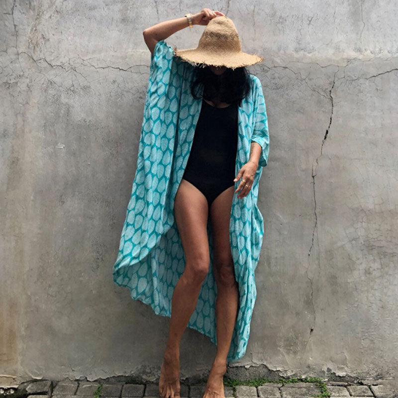 Ivyshape | Glamorous Sun Protection Resort Beach Dress Cover Up