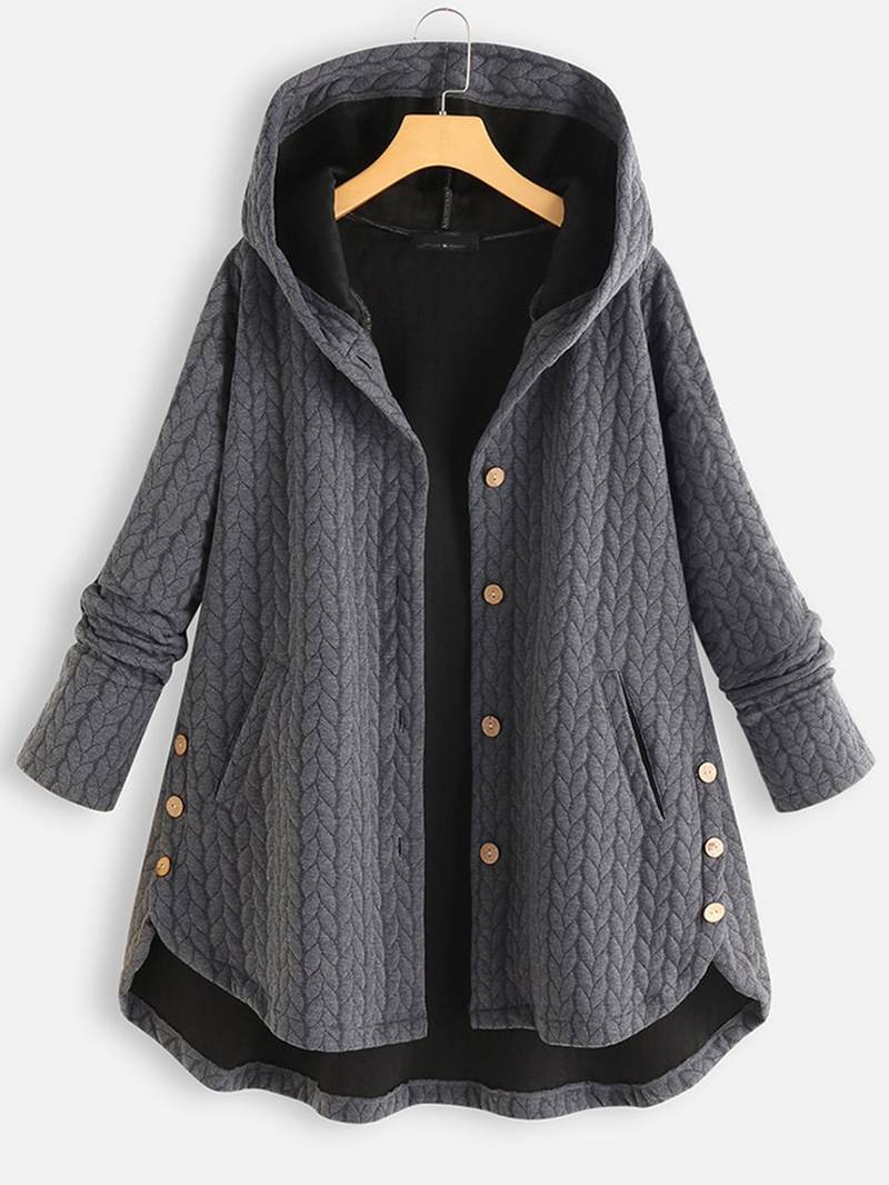 Ivyshape | Warm Button-Up Jacket