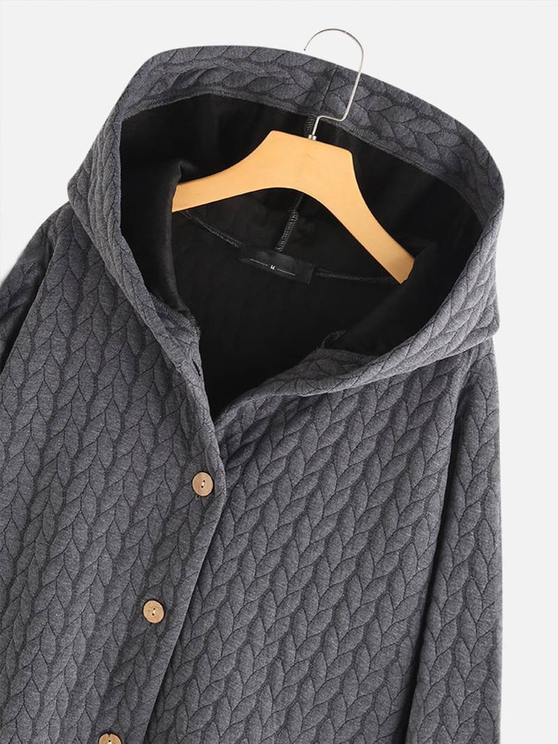 Ivyshape | Warm Button-Up Jacket