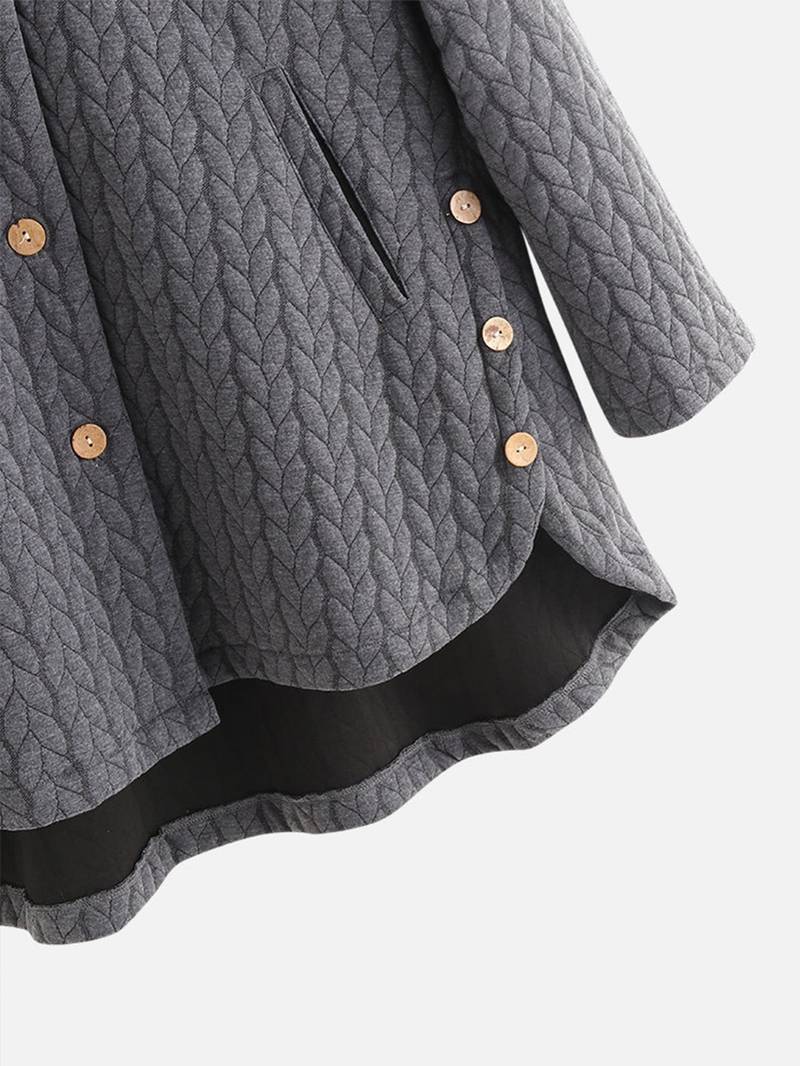 Ivyshape | Warm Button-Up Jacket