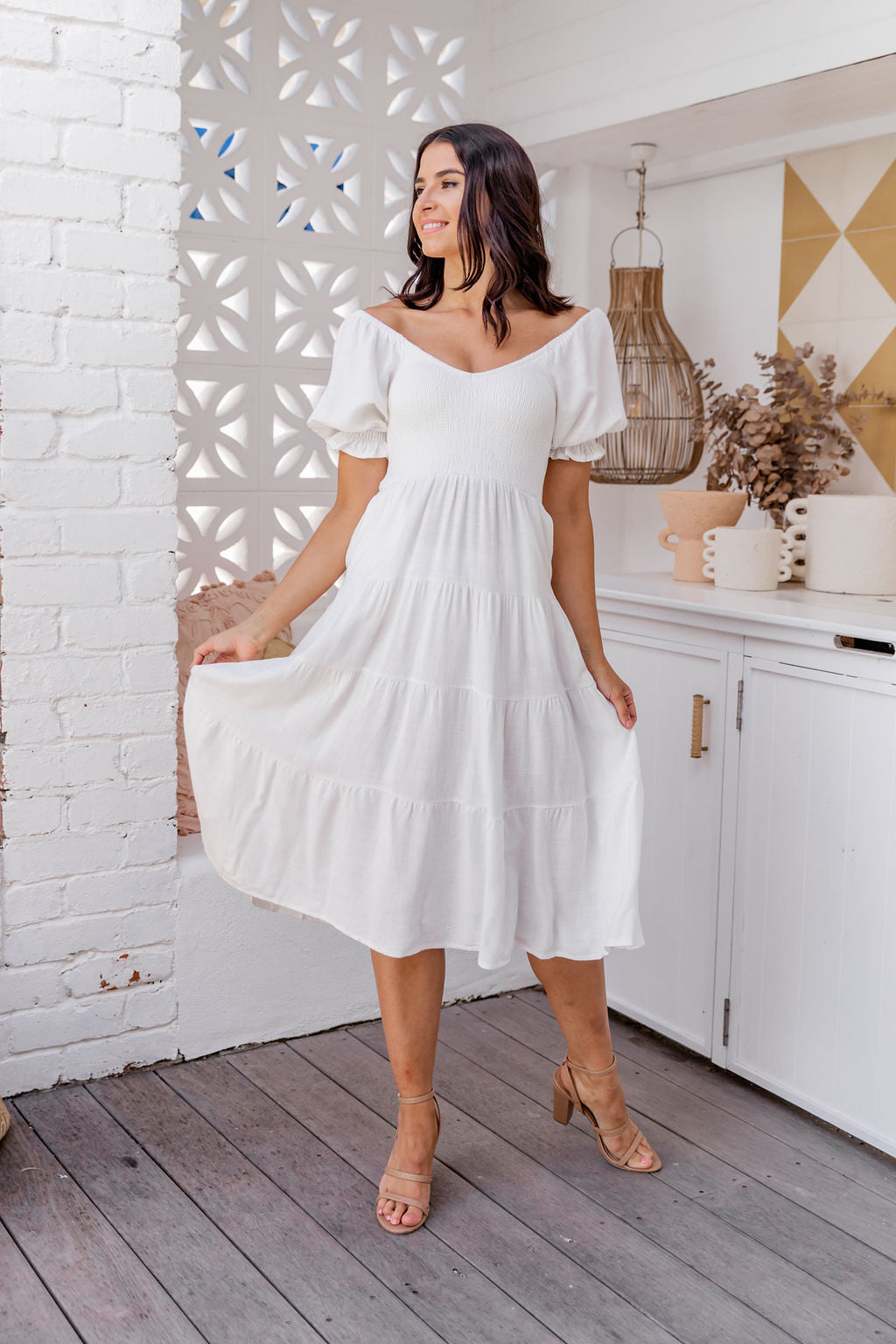 Zoe Dress - White