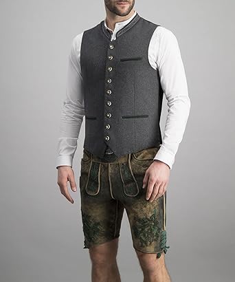 IvyShape - Elegant Men's Traditional Vest Gray