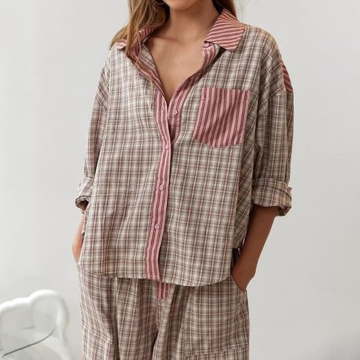 Ivyshape | Cozy Winter Pajama Set for Women Comfortable and Warm