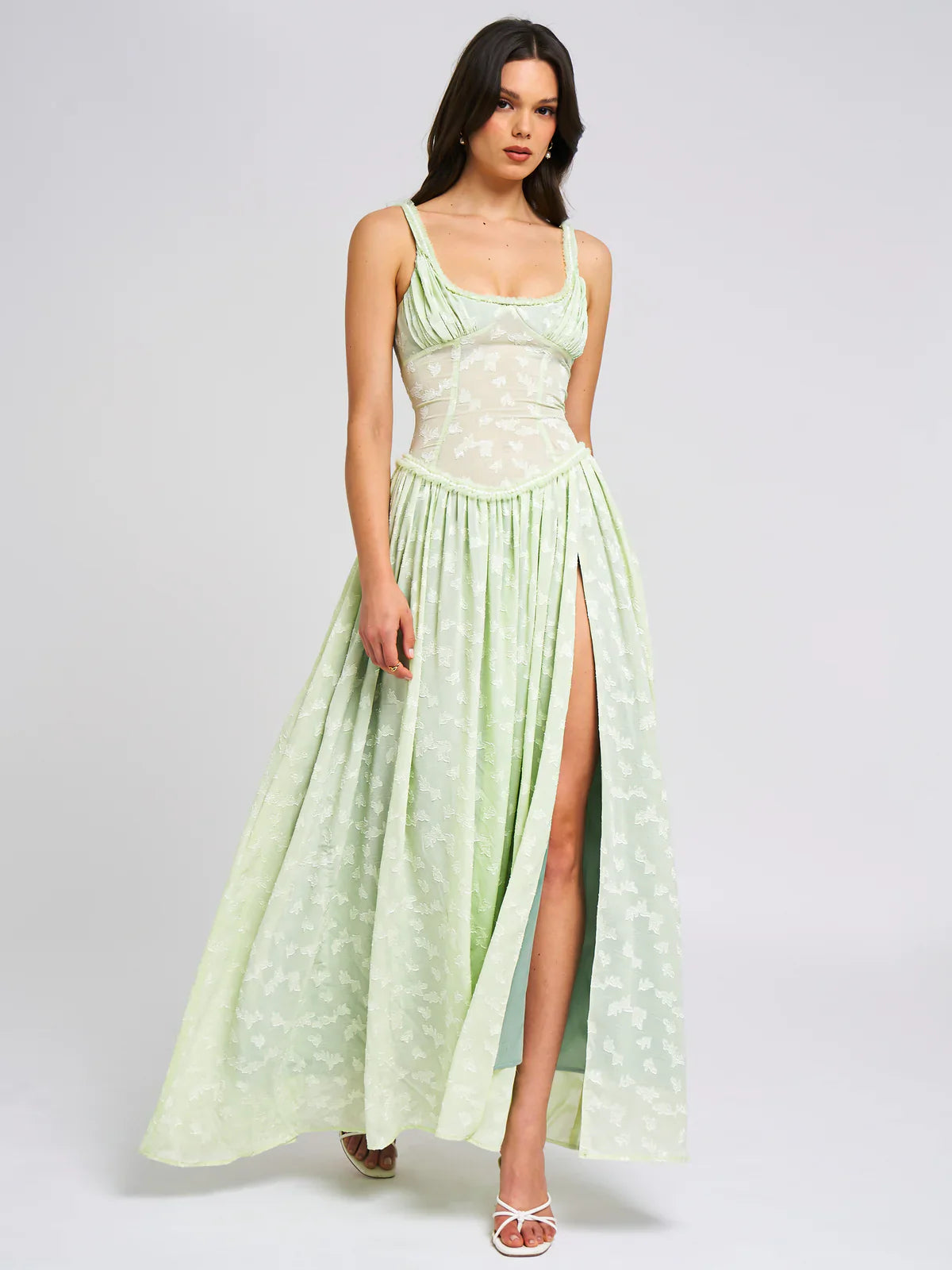 Ivyshape | Meadows Lace Maxi Dress