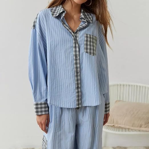 Ivyshape | Cozy Winter Pajama Set for Women Comfortable and Warm