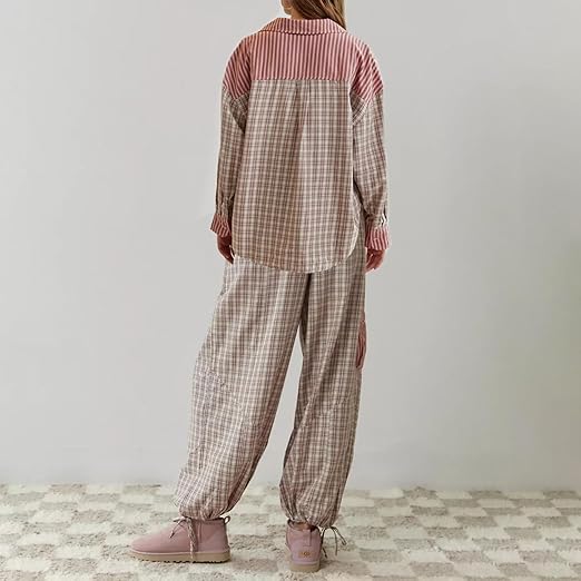 Ivyshape | Cozy Winter Pajama Set for Women Comfortable and Warm