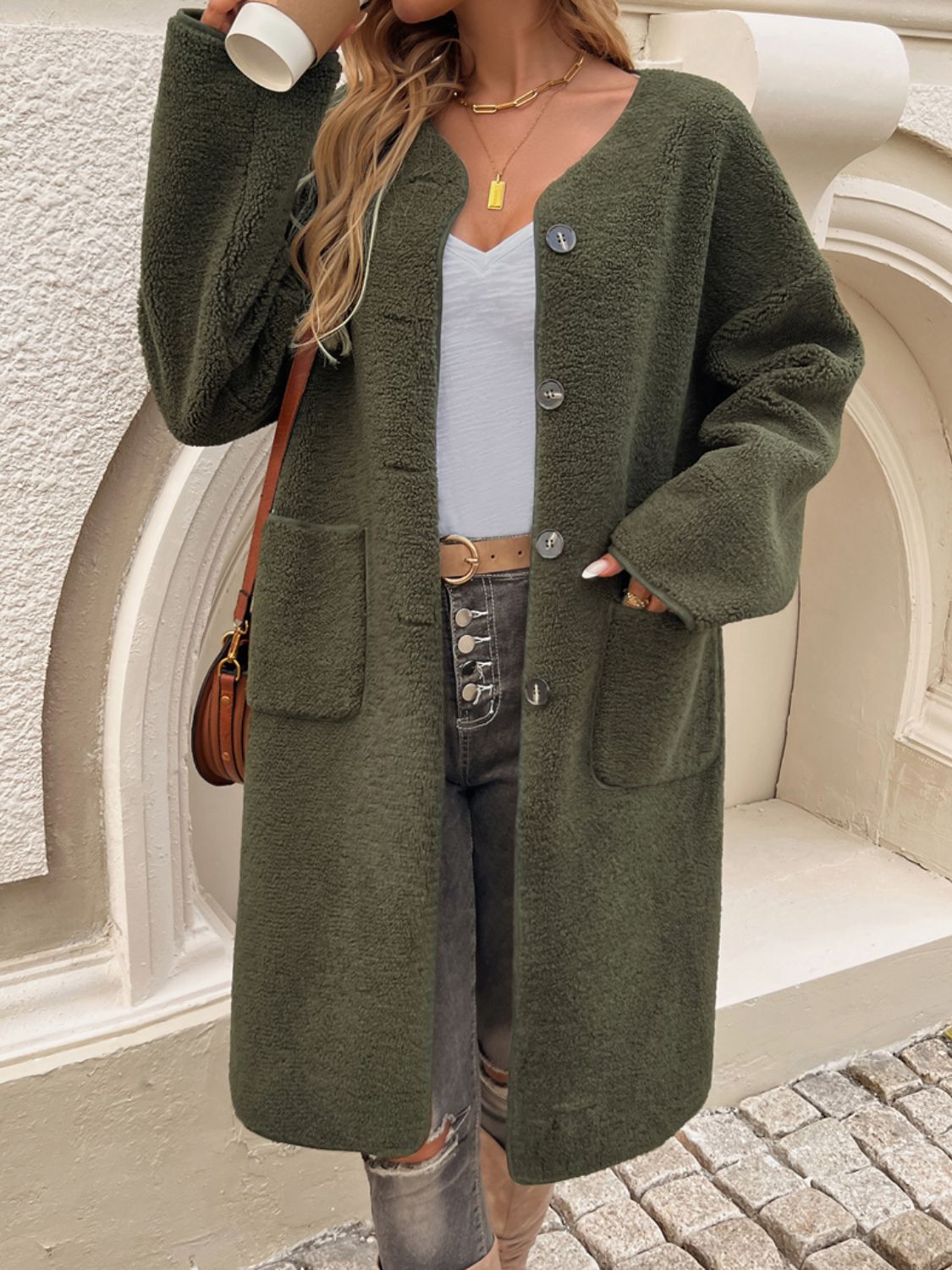 Ivyshape | Chic and Relaxed Winter Coat