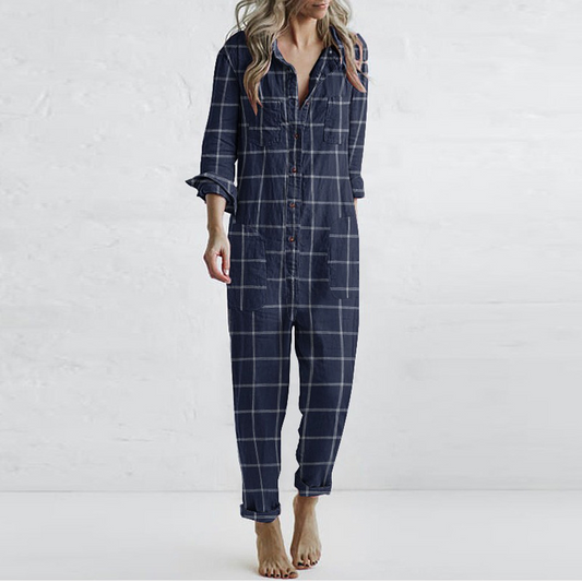 Ivyshape | Plaid Jumpsuit