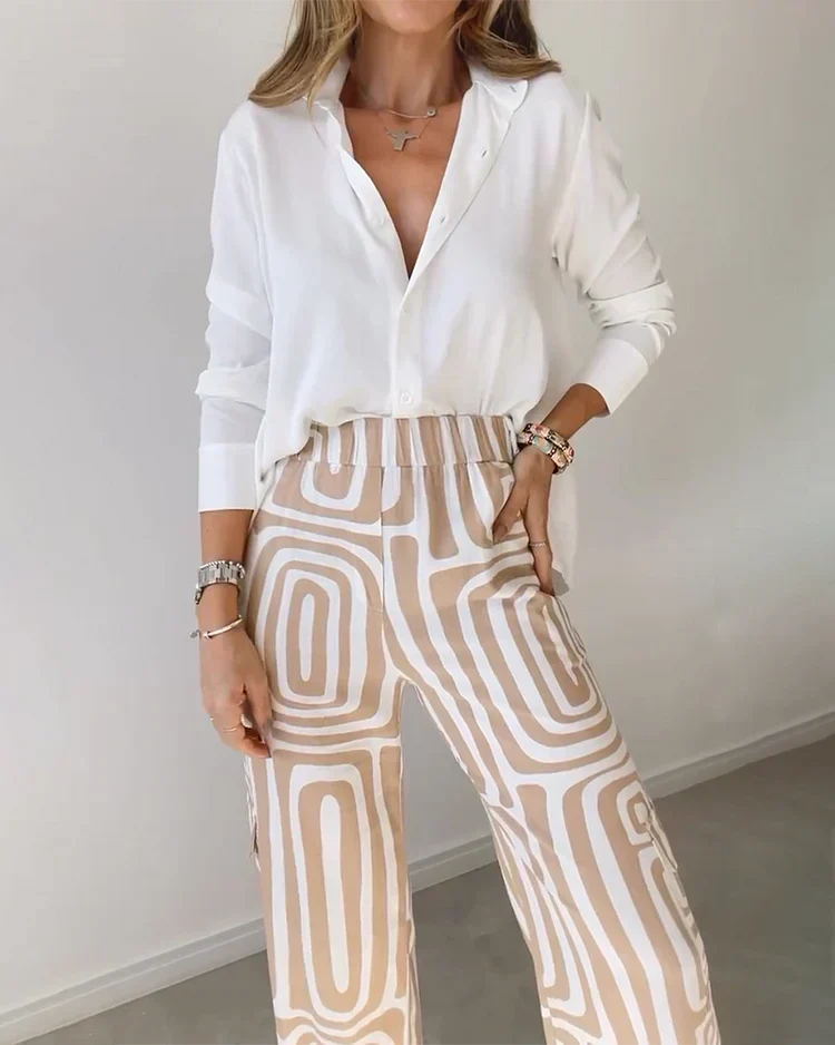 Ivyshape | Women's Stylish Pants And Top Set Two-Piece