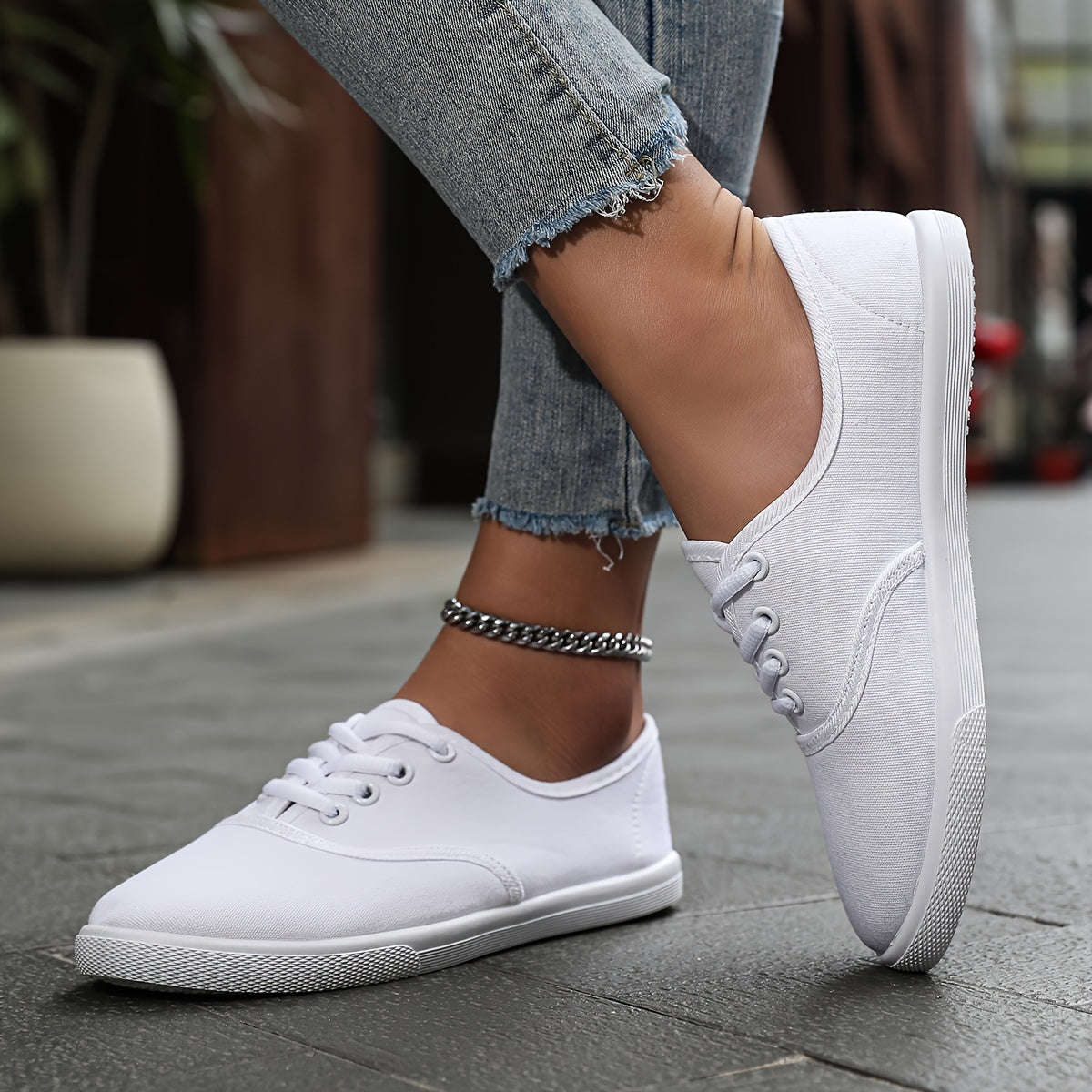 Ivyshape | Women's Chic Canvas Sneakers Lightweight