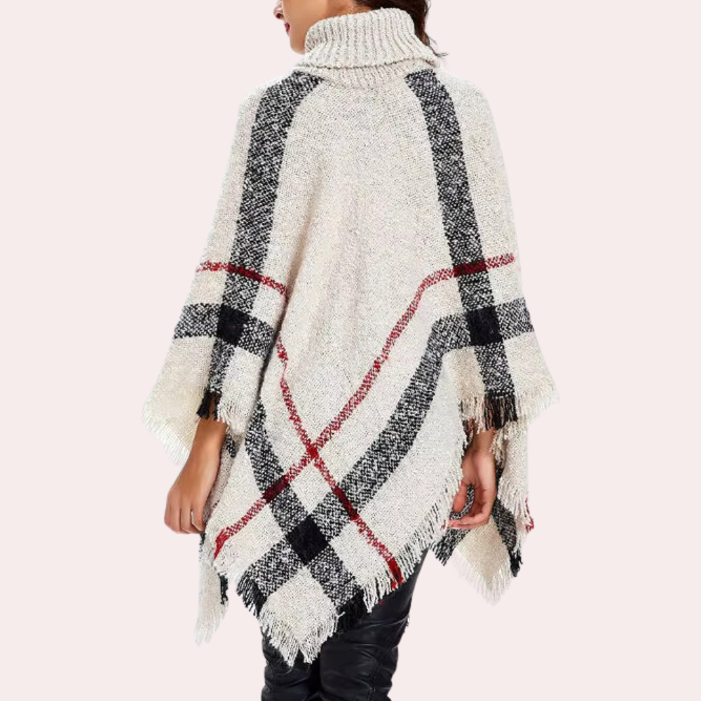 Ivyshape | Trendy Knitted Poncho for Women